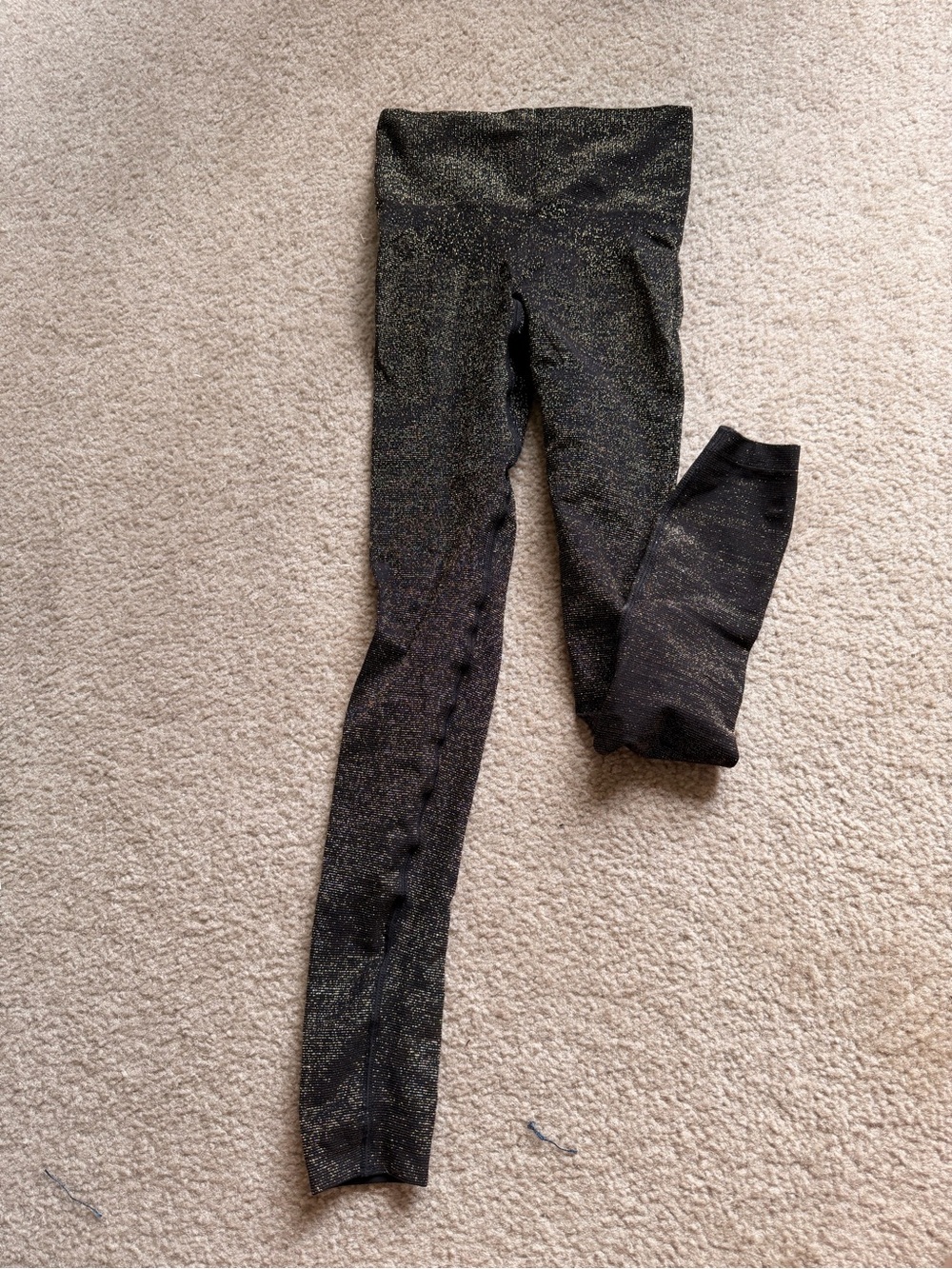YITTY Black Sparkle High-Waist Leggings